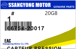SSANGYONG - 66754-20017 CAPTEUR PRESSION (suralimentation)