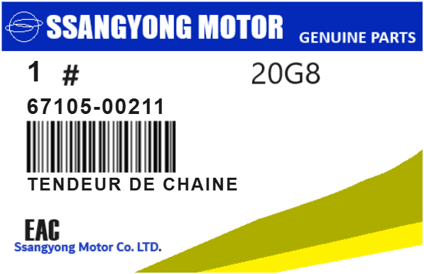 SSANGYONG - 67105-00211 TENDEUR DE CHAINE