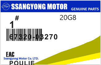 SSANGYONG - 67320-03270 POULIE