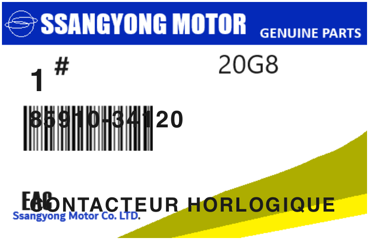 SSANGYONG - 85910-34120 CONTACTEUR HORLOGIQUE