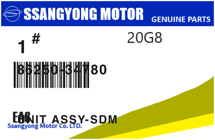 SSANGYONG - 86250-34780 UNIT ASSY-SDM