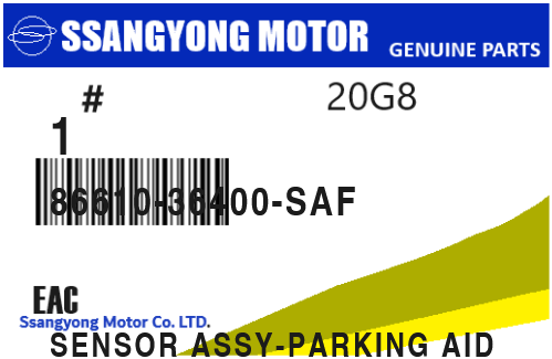 SSANGYONG - 86610-36400-SAF REFERENCE REMPLACEE PAR :