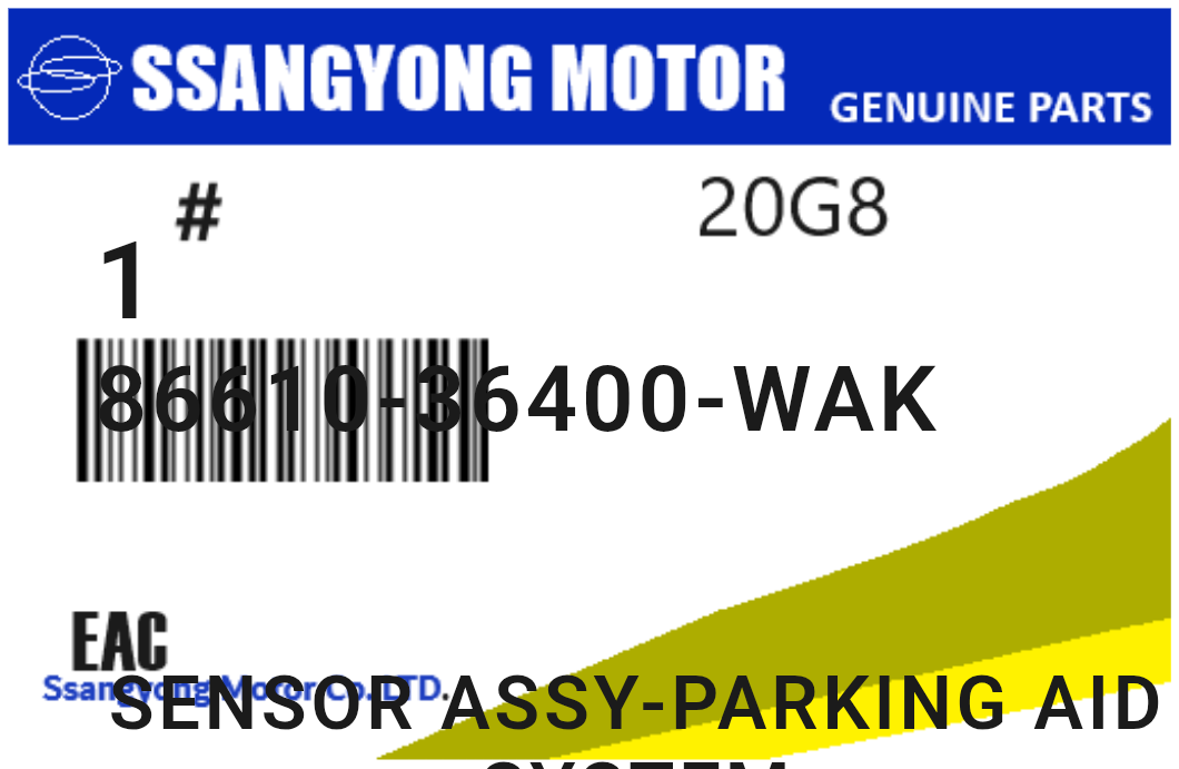 SSANGYONG - 86610-36400-WAK SENSOR ASSY-PARKING AID SYSTEM