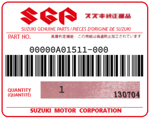 SUZUKI - 00000A01511 ROULEMENT