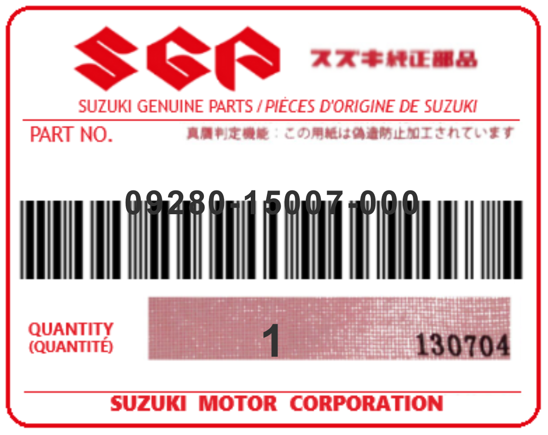 SUZUKI - 09280-15007 O-RING D:2.4 ID:15.8