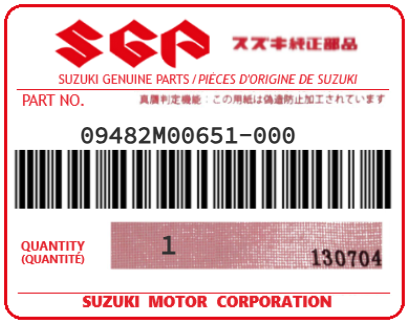 SUZUKI - 09482M00651 BOUGIE D'ALLUMAGE