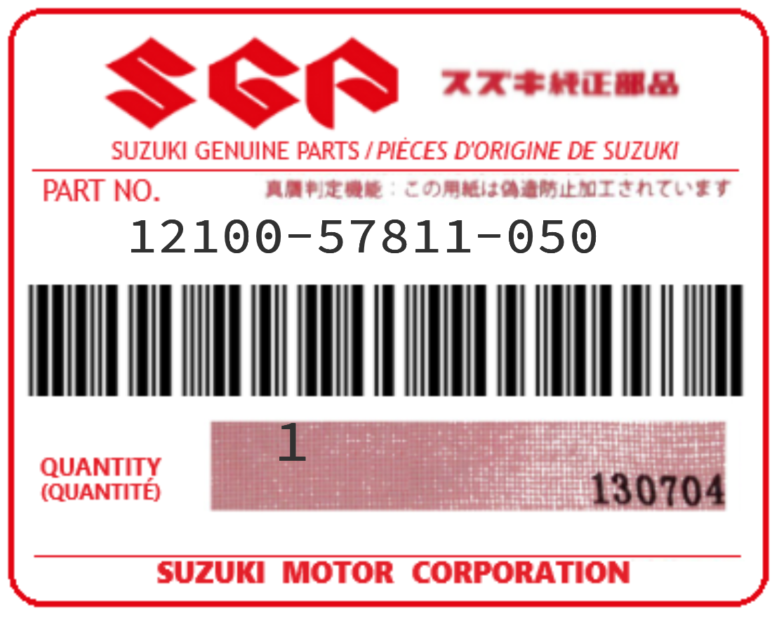 SUZUKI - 12100-57811-050 PISTON