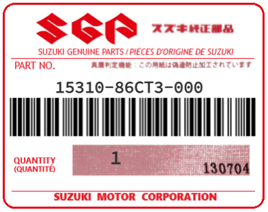 SUZUKI - 15310-86CT3 INJECTEUR