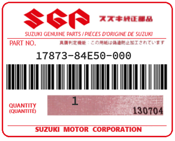 SUZUKI - 17873-84E50 DURITE (eau)