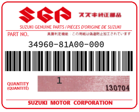 SUZUKI - 34960-81A00 DETECTEUR