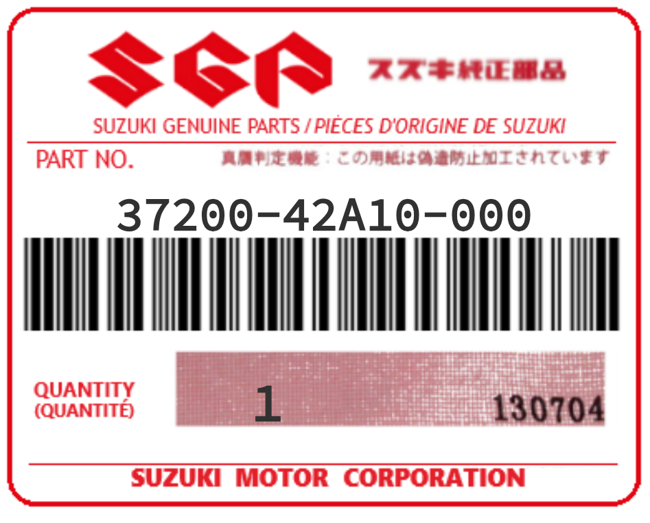 SUZUKI - 37200-42A10 SWITCH ASSY. HANDLE R
