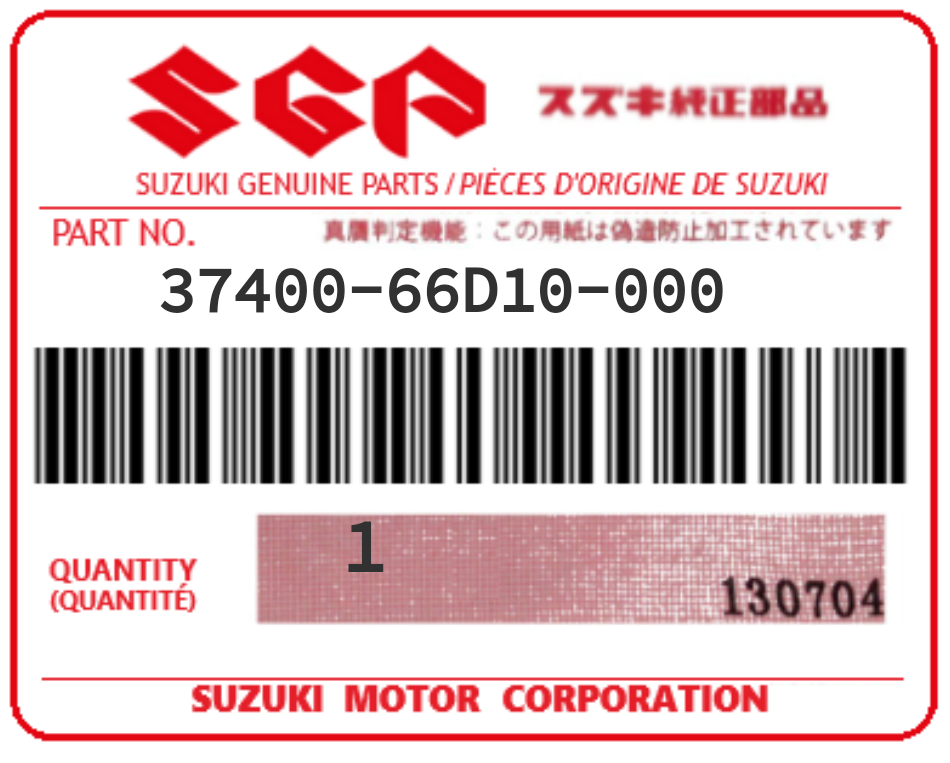 SUZUKI - 37400-66D10 COMMODO