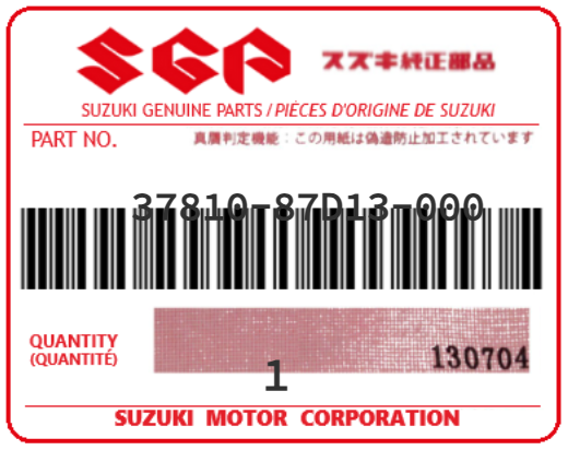SUZUKI - 37810-87D13 SENSOR ASSY,THROTTLE VALVE