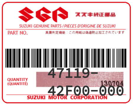 SUZUKI - 47119-42F00 CAOUTCHOUC