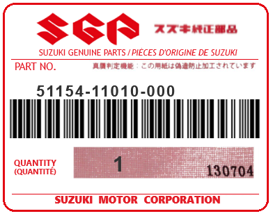 SUZUKI - 51154-11010 JOINT TORIQUE *