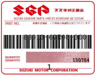 SUZUKI - 88913-62R00 .HOLDER.REAR PARCEL.R