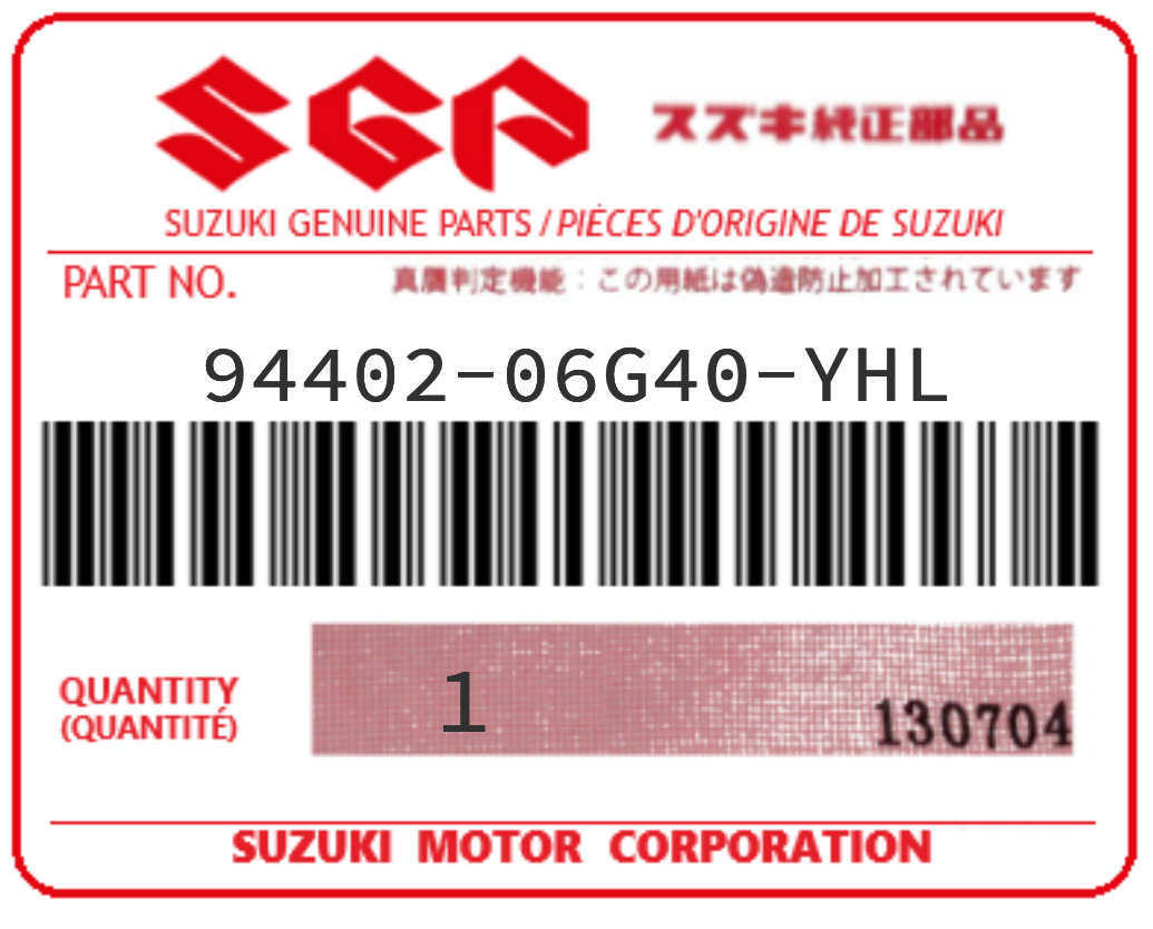 SUZUKI - 94402-06G40-YHL CARENAGE