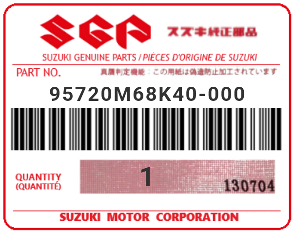 SUZUKI - 95720M68K40 CONDUCTEUR
