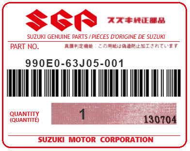 SUZUKI - 990E0-63J05-001 PANNEAU