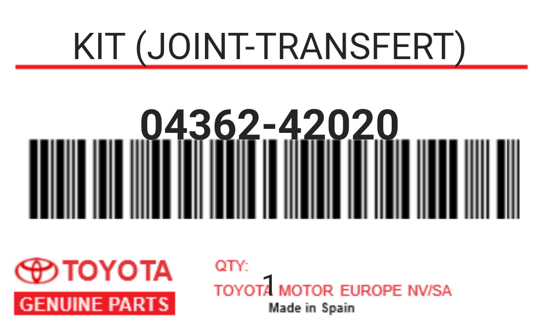 TOYOTA - 04362-42020 KIT (joint-transfert)