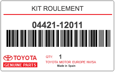 TOYOTA - 04421-12011 KIT ROULEMENT