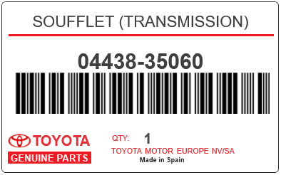 TOYOTA - 04438-35060 SOUFFLET (transmission)