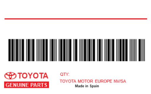TOYOTA - 04465-50020 PLAQUETTES DE F