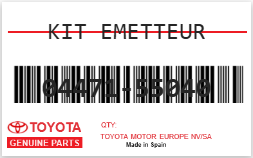 TOYOTA - 04471-55040 KIT EMETTEUR