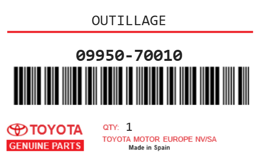 TOYOTA - 09950-70010 OUTILLAGE