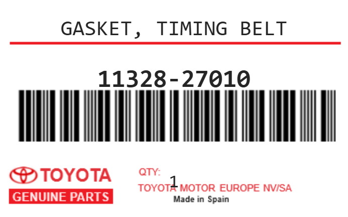 TOYOTA - 11328-27010 JT CARTER DISTRIBUT