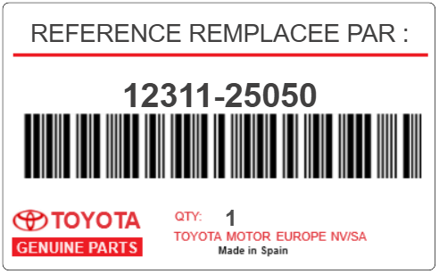 TOYOTA - 12311-25050 PIÈCE TOYOTA