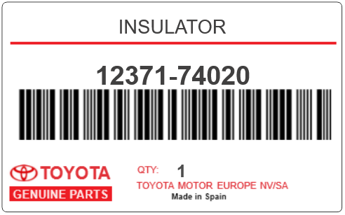TOYOTA - 12371-74020 SUPPORT  DE BOITE (avg)