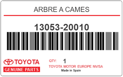 TOYOTA - 13053-20010 ARBRE A CAMES