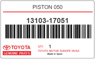 TOYOTA - 13103-17051 PISTON 050