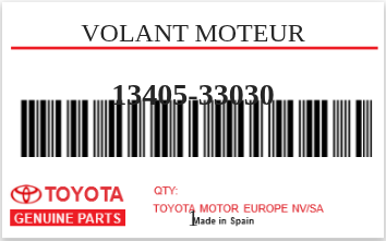 TOYOTA - 13405-33030 VOLANT MOTEUR