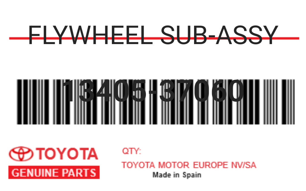 TOYOTA - 13405-37060 FLYWHEEL SUB-ASSY