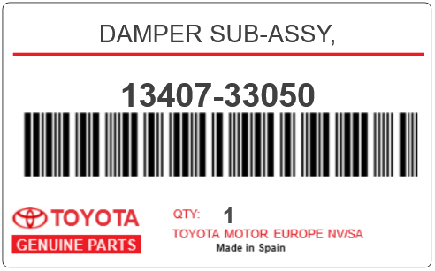 TOYOTA - 13407-33050 DAMPER SUB-ASSY,