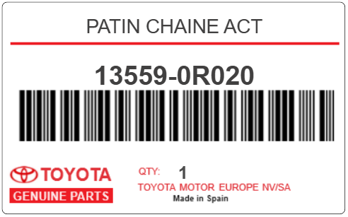 TOYOTA - 13559-0R020 PATIN CHAINE ACT