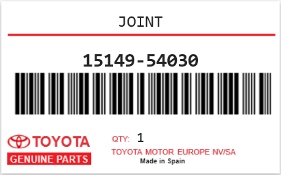 TOYOTA - 15149-54030 JOINT