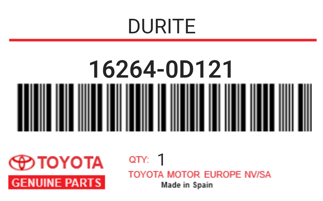 TOYOTA - 16264-0D121 DURITE
