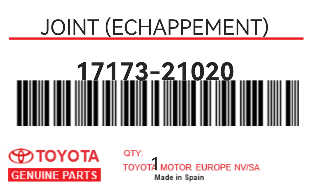 TOYOTA - 17173-21020 JOINT (echappement)