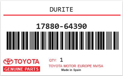 TOYOTA - 17880-64390 DURITE