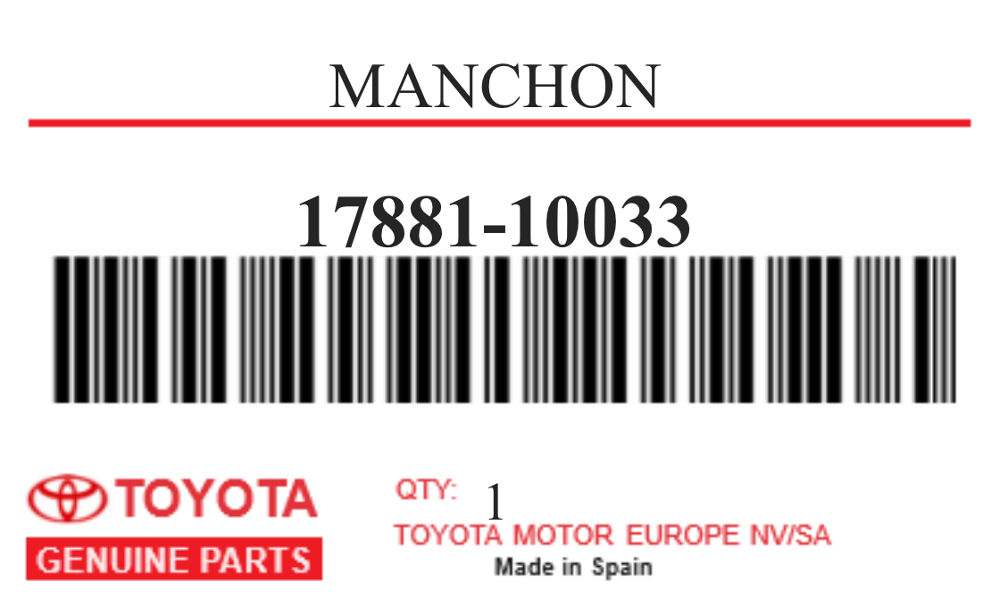 TOYOTA - 17881-10033 MANCHON