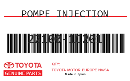 TOYOTA - 22100-1C201 POMPE INJECTION