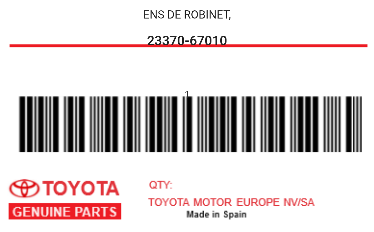 TOYOTA - 23370-67010 ENS DE ROBINET,