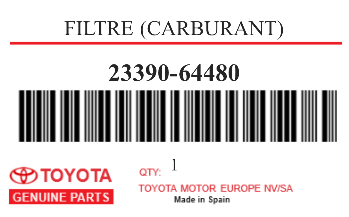 TOYOTA - 23390-64480 FILTRE (carburant)