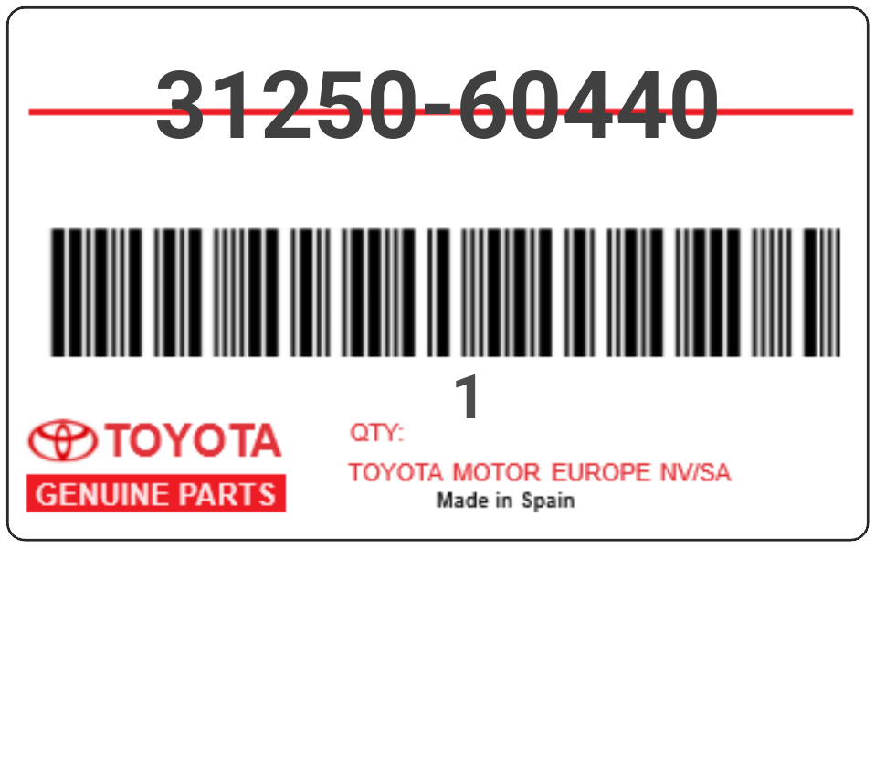 TOYOTA - 31250-60440 DISC ASSY, CLUTCH