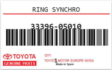 TOYOTA - 33396-05010 RING SYNCHRO