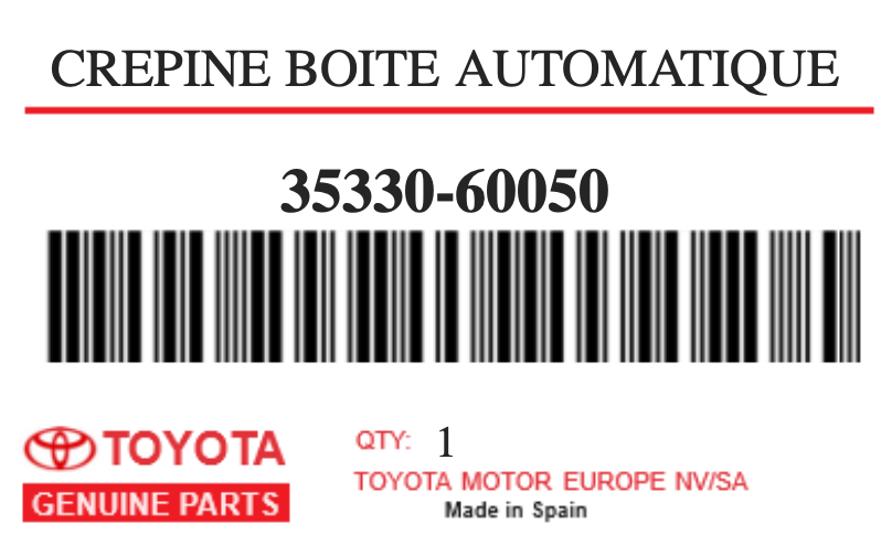 TOYOTA - 35330-60050 CREPINE BOITE AUTOMATIQUE