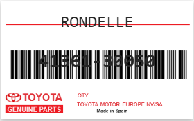 TOYOTA - 41361-30050 RONDELLE